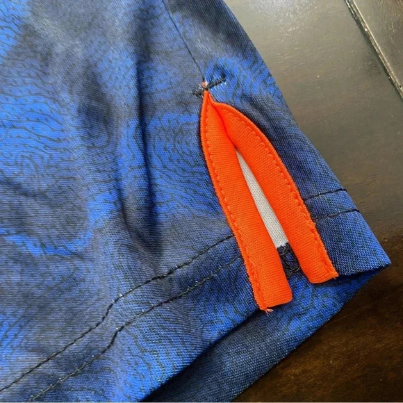 AND1 Racing Royal Blue Post Up Swirl Print Men Basketball Shorts Size Medium NWT - Picture 5 of 9